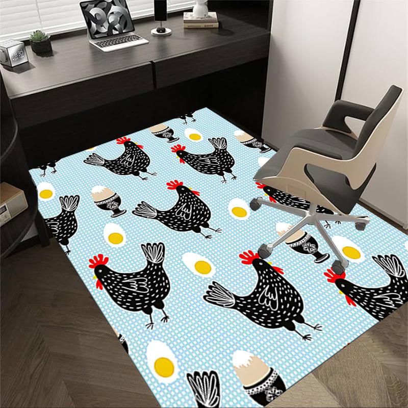 1PC Chicken Egg Extra Large Non-Slip Floor carpet, Office, family, bedroom, Studio - Large Area Rug Indoor Rugs, Vibrant Colors-A278