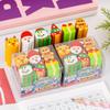 6PCS Christmas Cut Rubber Set Student Christmas Gift Prize Reward Rubber Set Erasers for Kids Korean Stationery
