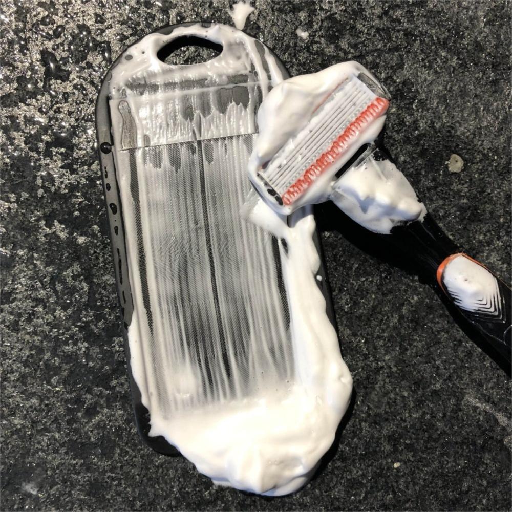 Safe Sharpening Shaver Cleaner Tool Rubber Construction Manual Cleaner  for Blade Maintenance