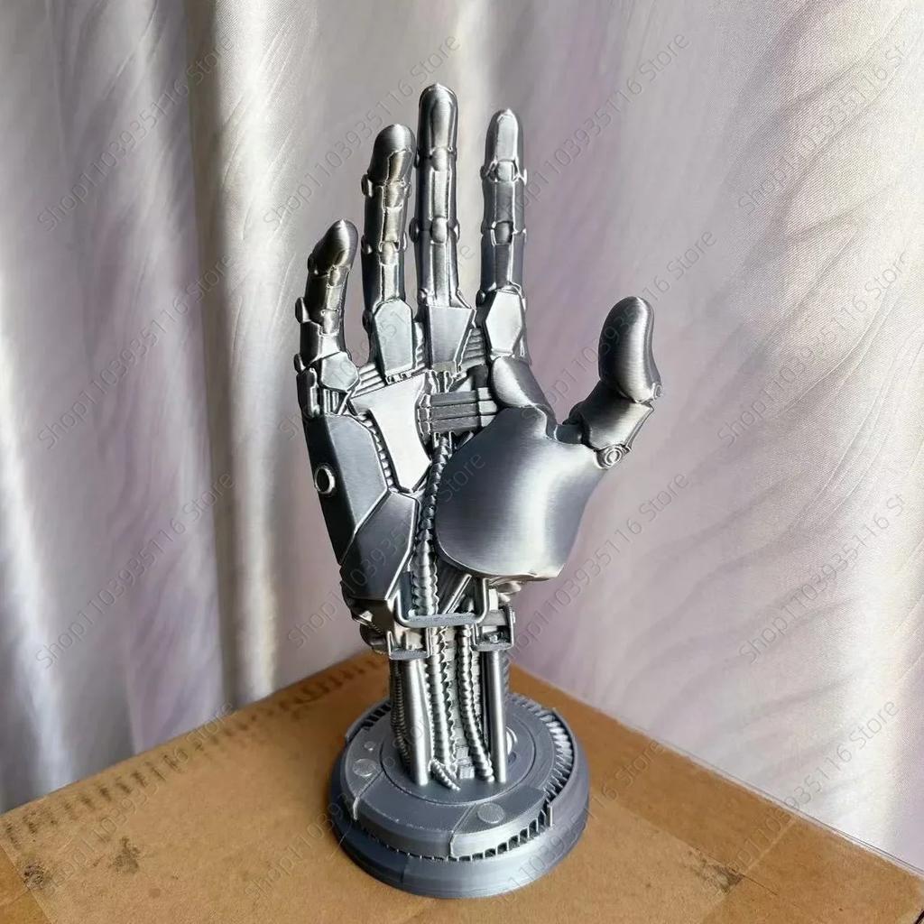 3D Cyberpunk Style Robot Bracket Arm Ornament Ps5s Xboxs Series Universal Switchs Handle Placement Home Desktop Decoration Gift