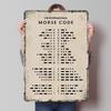 MORSE CODE Tin Plaque Poster Customized Wall Art Retro Vintage Metal Signs for Man Cave Office Decoration Room Bar Accessories