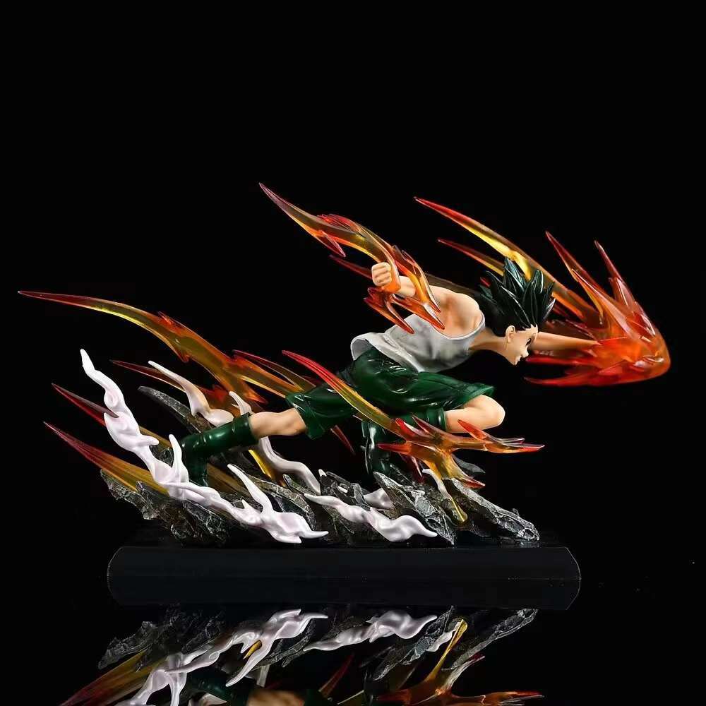 Cartoon Anime Hunter x Hunter GK Figur Modell Killua Zoldyck Gon Kampfszene Sammlungsstatue Spielzeugpuppe Dekoration Geschenk