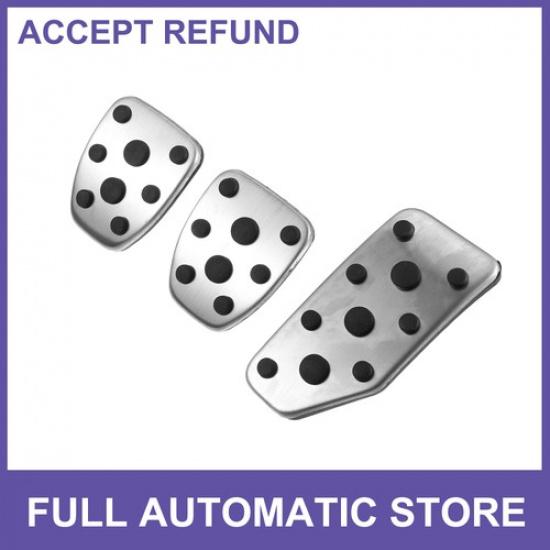 3pcs Brake Pedal Pad Gas Accelerator Pedal Cover Set for Subaru Legacy 1990-2007