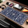 overlock Mouse Pad Desk accessories Keyboard Mouse Pad Computer Laptop Pad office Pad Game Console Pad Blue National Wind