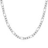 Men's 8MM 20'' 50cm Silver Necklace Fashion 925 Silver Jewelry Figaro Chain Necklace For Women Male AAA Quality