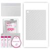apgo Protective Skin Sticker for the Back Compatible with Teclast P10, Wrap Film, Foil, Vinyl - Pattern Transparent Carbon