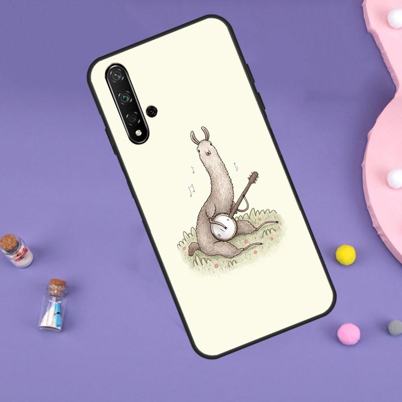 Cute Alpaca Donkey Case For Huawei Nova Y70 Y60 Y61 Y90 Y91 5T 9 10 SE 3i 8i 11i 11 Pro P20 P40 P30 Lite Cover