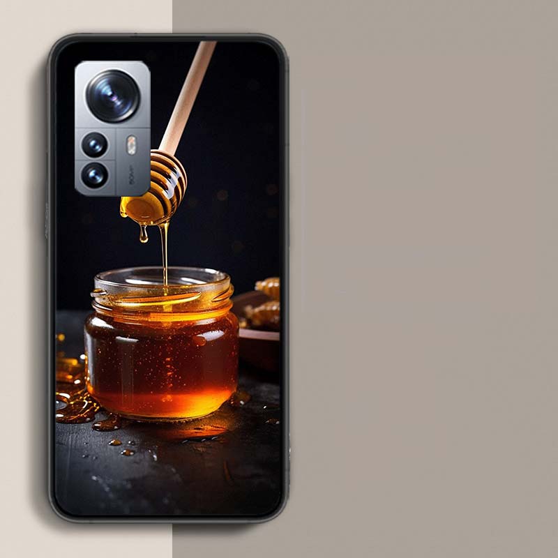 Golden Honey Dripping From Honeycomb Phone Case For Redmi Note 15 Pro 5G 14 13 12 Pro Plus 11 11T 11E 11S 10 Pro 10S 9 9S Cover