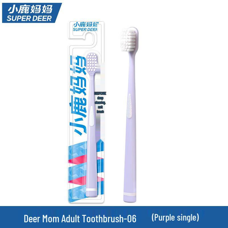 Little Deer Mom Adult Soft Bristle Toothbrushes
