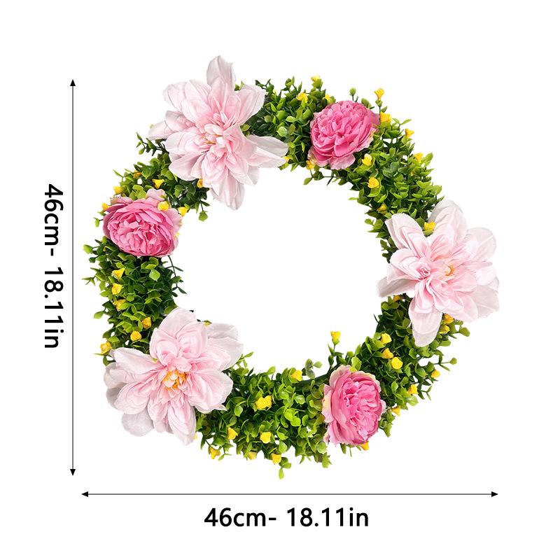 Eucalyptus Green Leaves Wreath - Spring/Summer Door & Window Hanging Decoration