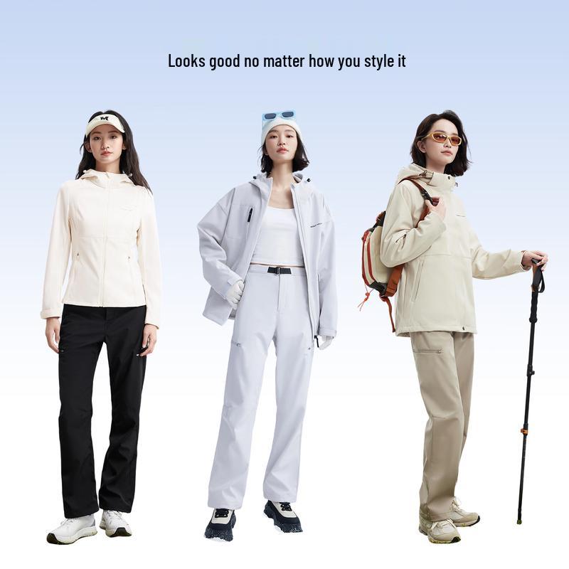 MOLY VIVI Women's Windproof Waterproof Soft Shell Hiking Ski Pants