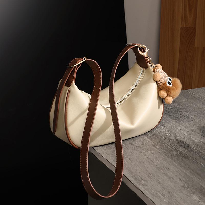 Bag Women's Autumn and Winter New Messenger Bag Versatile Premium Texture Niche Leather Dumpling Bag Luggage