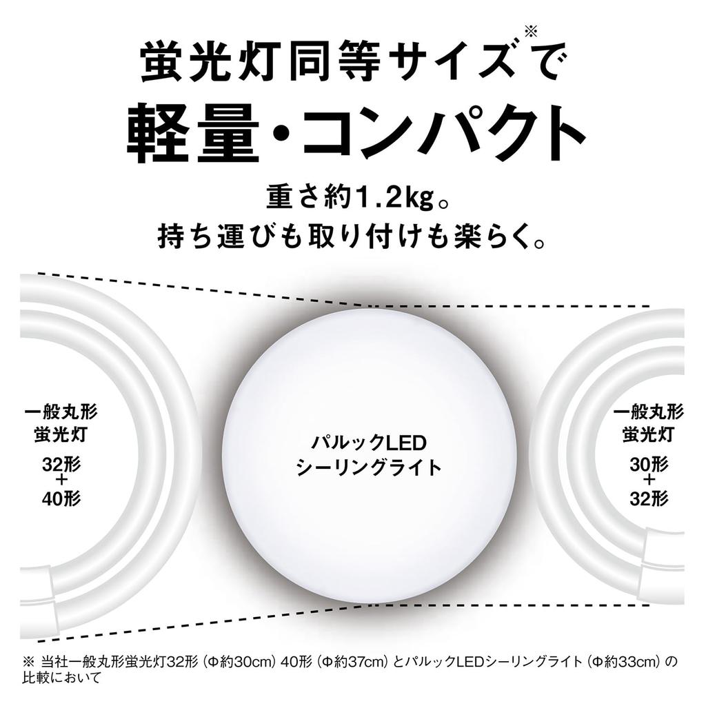 Panasonic Pallook LED Ceiling Light Tatami No Construction Required Easy Installation Remote Control Color Type ~8 Dimmable/Single LE-RC08D2