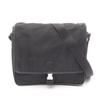 Used Messenger Bag Shoulder Bag Nylon Saffiano Leather Black Used Unisex
