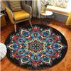 Round Circle Mandala Area Rug Carpet Bedroom Living Room Floor Doormats Decorative Chair Cushions Mat Floral Alfombra Home Decor
