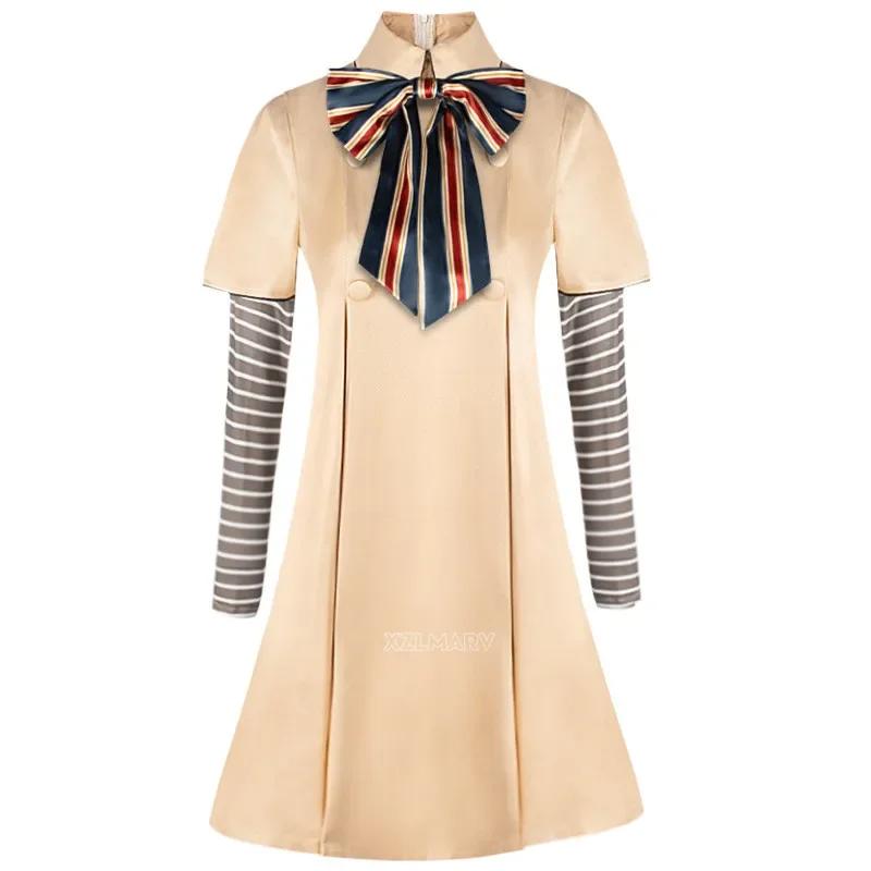 MEGAN Cosplay Dress for Kids Girls Women AI Doll Robots Megan Dresses Uniform MEGAN Girls and Adult Cosplay Halloween Costume