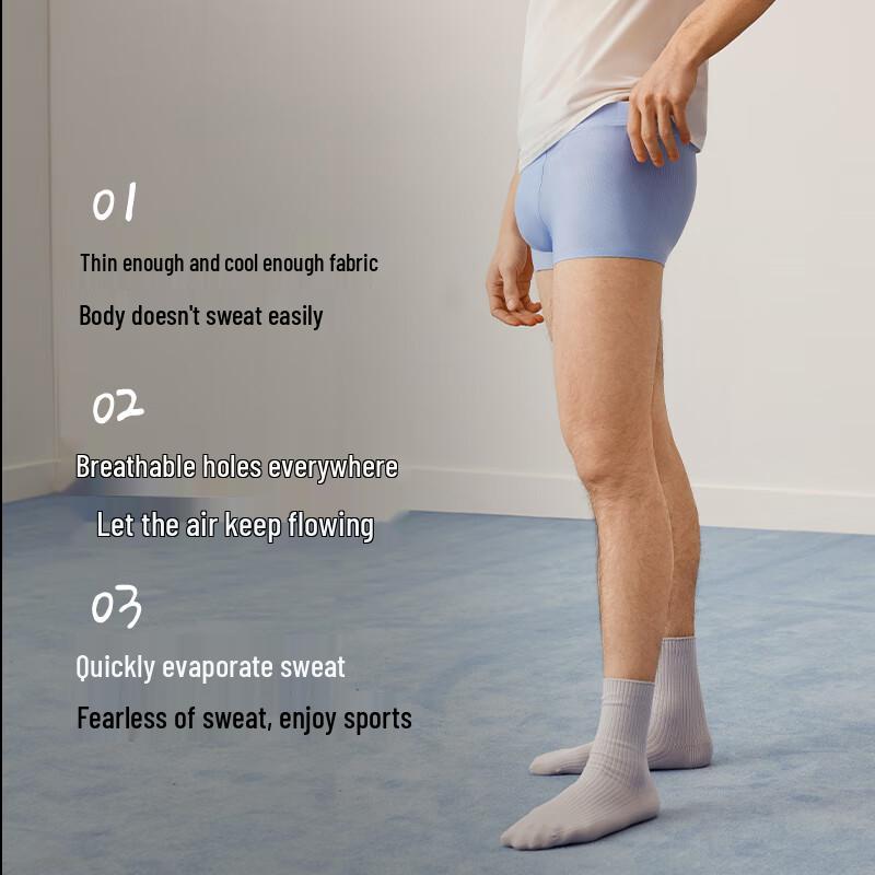 NEIWAI Men's Orange Label Ice Silk Boxer Briefs (3-Pack)