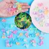 100/200Pcs Mini Resin Bunnies Miniature Figures 3D Little White Rabbit Ornament Micro Landscape Dollhouse Decoration Diy Crafts