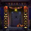 Party Hanging Decoration Halloween Porch Sign Banner, Pumpkin Ghost Awning Wall Decorative Accessory Door Decoration, Front Wreath Banner Yard Festive
