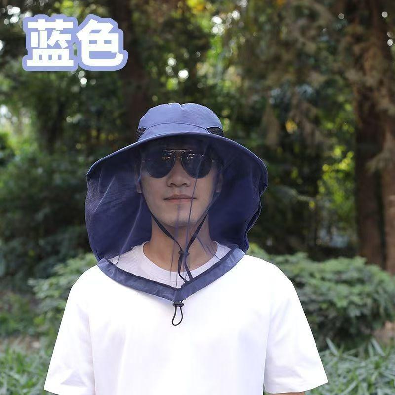 Sunscreen hat men's fishing hat summer bucket hat outdoor climbing sun hat face cover UV protection sun hat