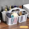 Plastic  Basket Portable Divided Cleaning Supply Storage Organizer With Handle For Dormitory Kitchen Bathroom