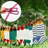 With 12 Clothespins Outdoor Clothesline Windproof Non-Slip Clotheslines  Outdoor Travel Camping