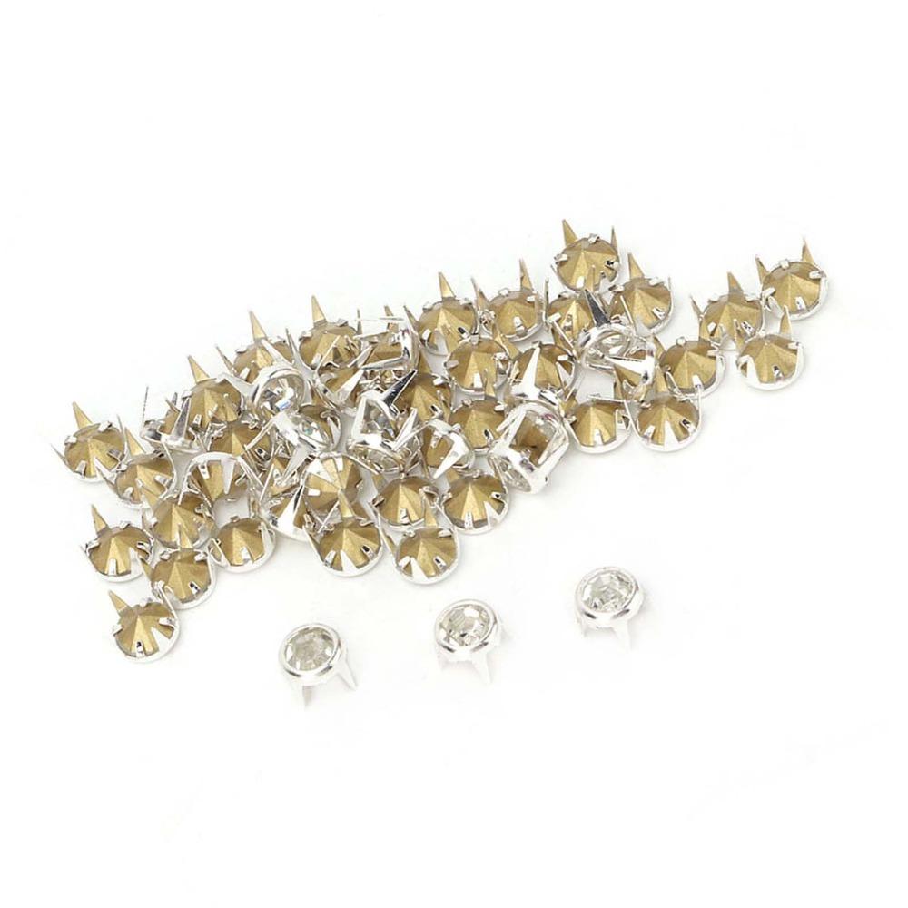100pcs Pointed Bottom Rhinestone Claw Beads Rhinestone Stud Refills For DIY Repair
