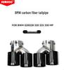Edelstahl Carbonfaser Endrohre für 3er: 325Li, 320i, 330G, G20, G28