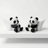Creative Lazy Panda Figurine Simulated Panda Statue Desk Decoration Animal Model  Home Desk