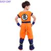 Kids Anime Son Goku Cosplay Costumes Krillin Training Clothes Superhero Outfits with Super Saiyan Wig Comic Con Party Costume