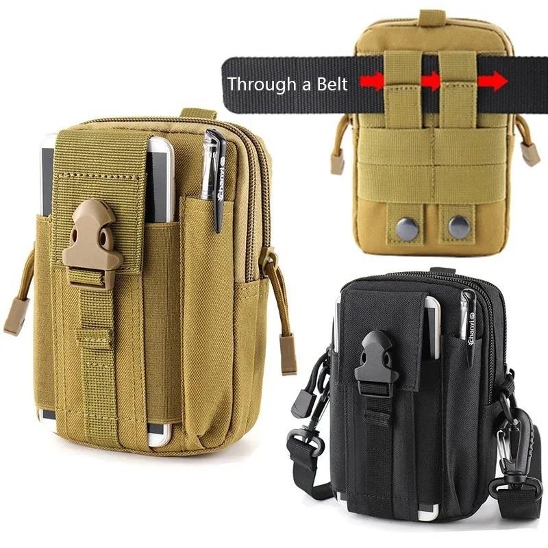 Tactical Camouflage Waist Pack For Men Outdoor Travel Multi Function Waterproof Phone Holder