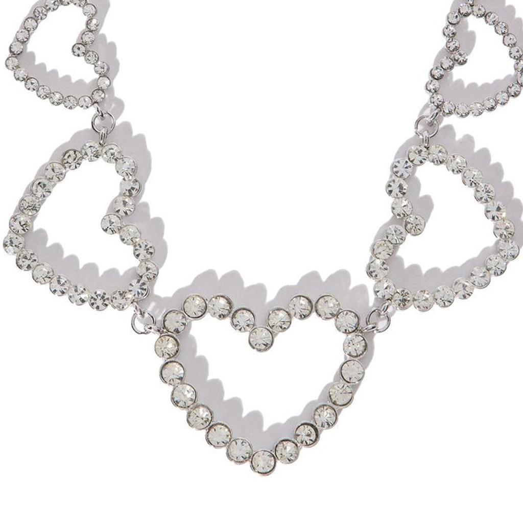 Cross -border European and American New Sexy Love Rhinestones Necklace