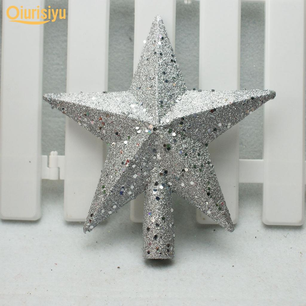 Buy 2Pcs Glitter Five-pointed Star Christmas Tree Topper at affordable ...