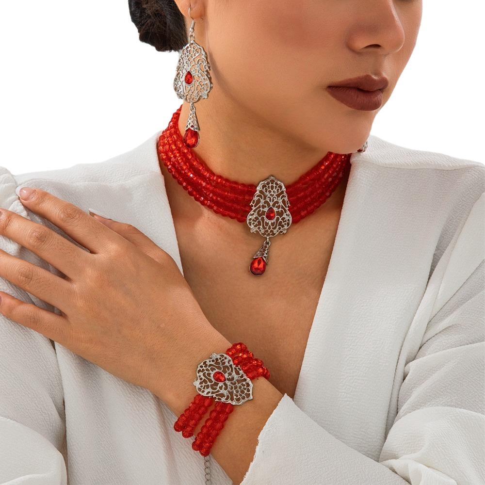 

Блестящий жемчужный браслет с бусинами в стиле барокко, свадебный набор украшений, свадебные серьги-капли с кисточками, леди