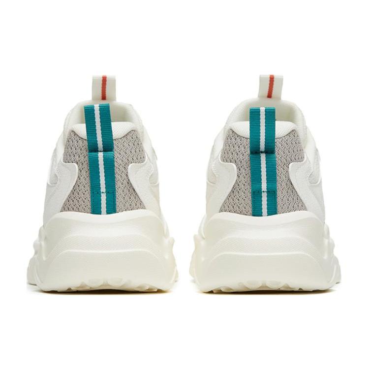 New Anta Wear Resistant Non Slip And Breathable Low Top Sports Casual Shoes Women's White Gray Green 922328815-1