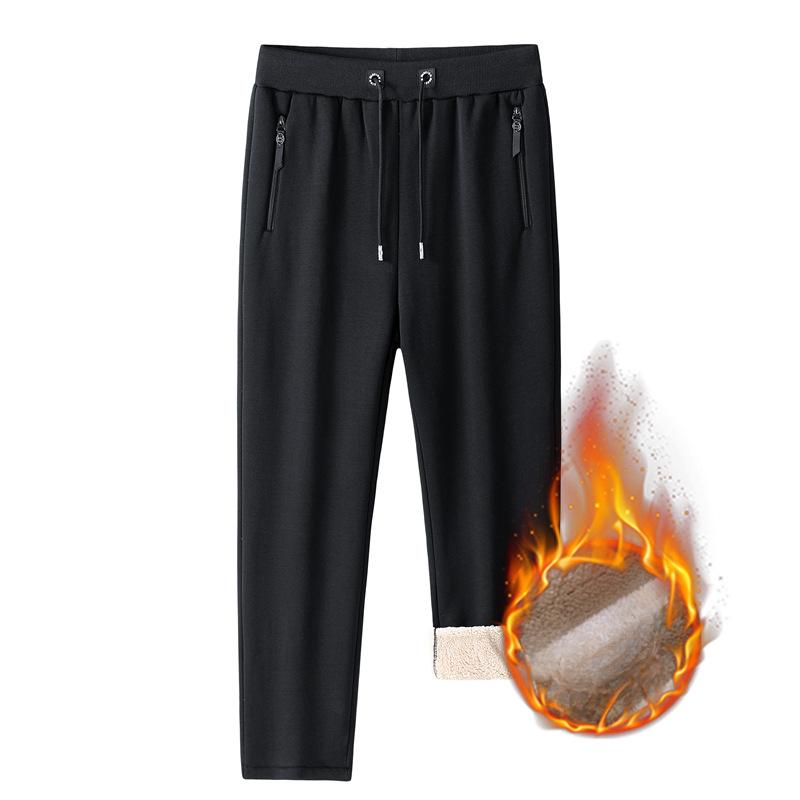 

Новые осенне-зимние спортивные штаны для мужчин, утолщенные казуальные штаны из овечьего вельвета, теплые спортивные штаны для мужчин, хлопковые штаны для мужчин 4XL