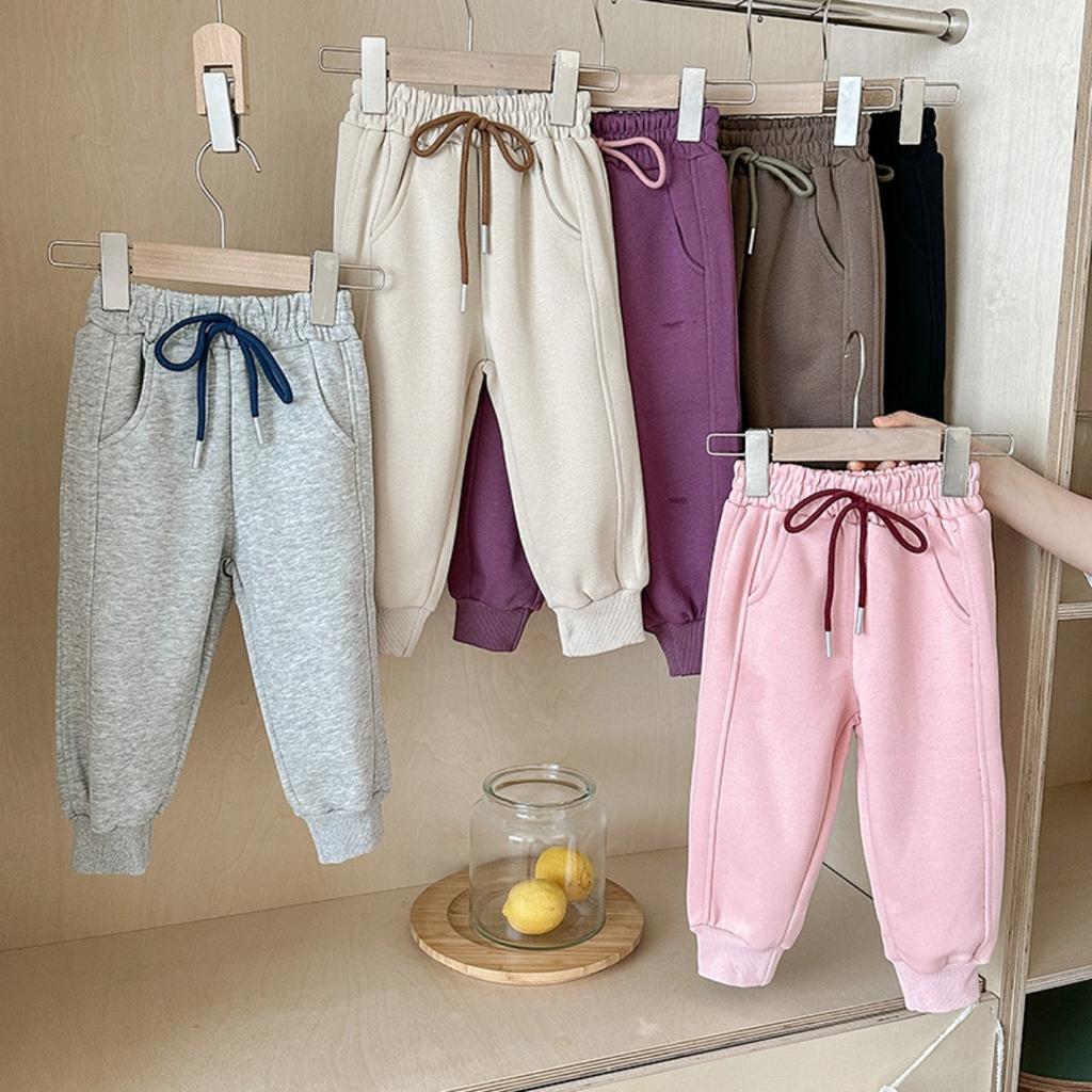 Korean Children's Autumn/winter Loose Pants, Versatile Pants for Boys and Girls, Sweatpants, Sport Pants, Drawstring Casual Pants, Long Pants