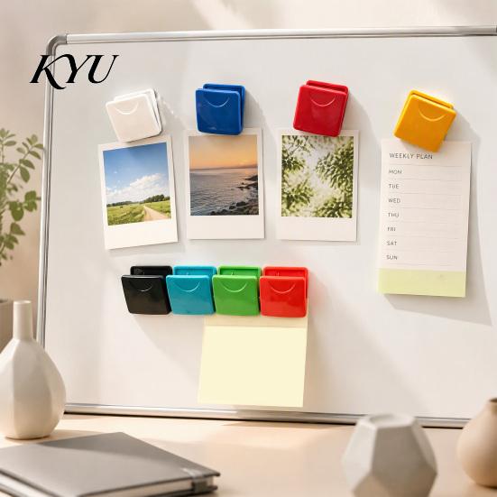 Kitchen Gadget for Food Storage 8PCS Magnetic Note Clips, Heavy Duty Strong Spring Memo Holders, Grip Clips Notes Magnet Multi-color Photos And Snack