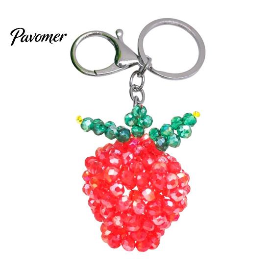 Beaded Key Holder Handmade Christmas Keychain, Xmas Tree Wreath Gift Box Bell Backpack Charm Santa Keyring, Hanging Decor for Party Favors