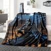 1pc Batman Full Moon Flannel Blanket Soft Warm Throw for Home, Office, Travel, All-Season Cozy Bedding GiftL1060