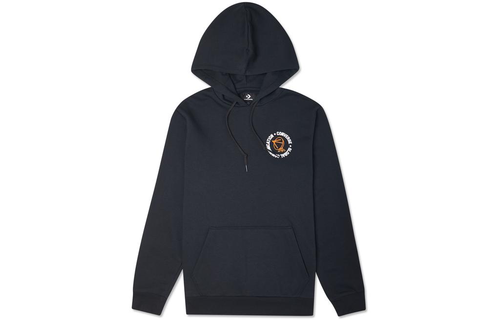 Men's Converse Sweatshirts Men's Ink Black Hooded Moderate Regular