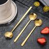 Stainless Steel Round Coffee and Dessert Stirring Spoon