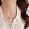 Exquisite Niche Fashion Light Luxury Ice Flower Rose Tassel Necklace