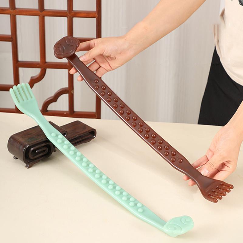 1Pcs 3 In 1 Profession Back Scratcher Double Massage Stick One Universal Body Relax Scraper Point Massage Stick Meridian Massage