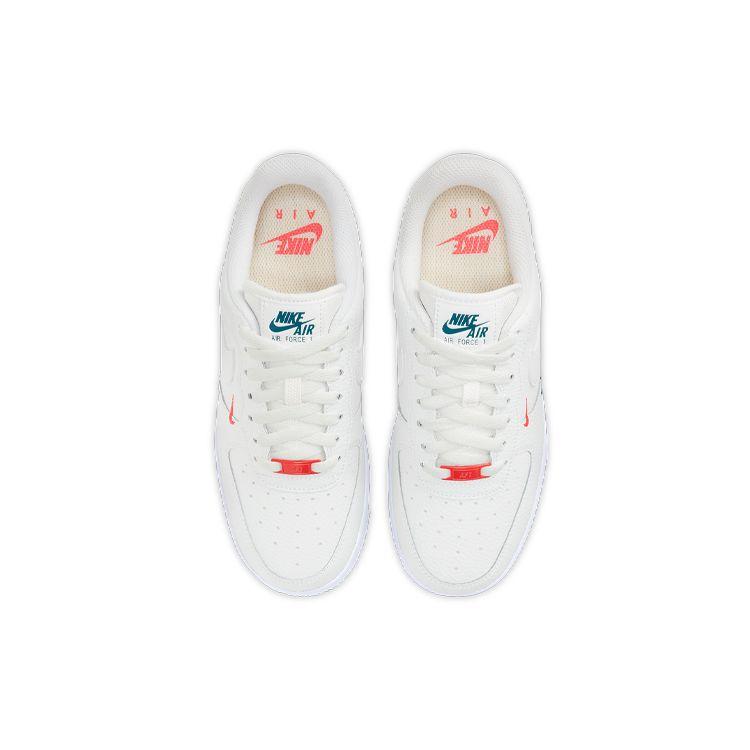 Nike Air Force 1 07 Essential Summit White Solar Red Women Sneakers CT1989-101