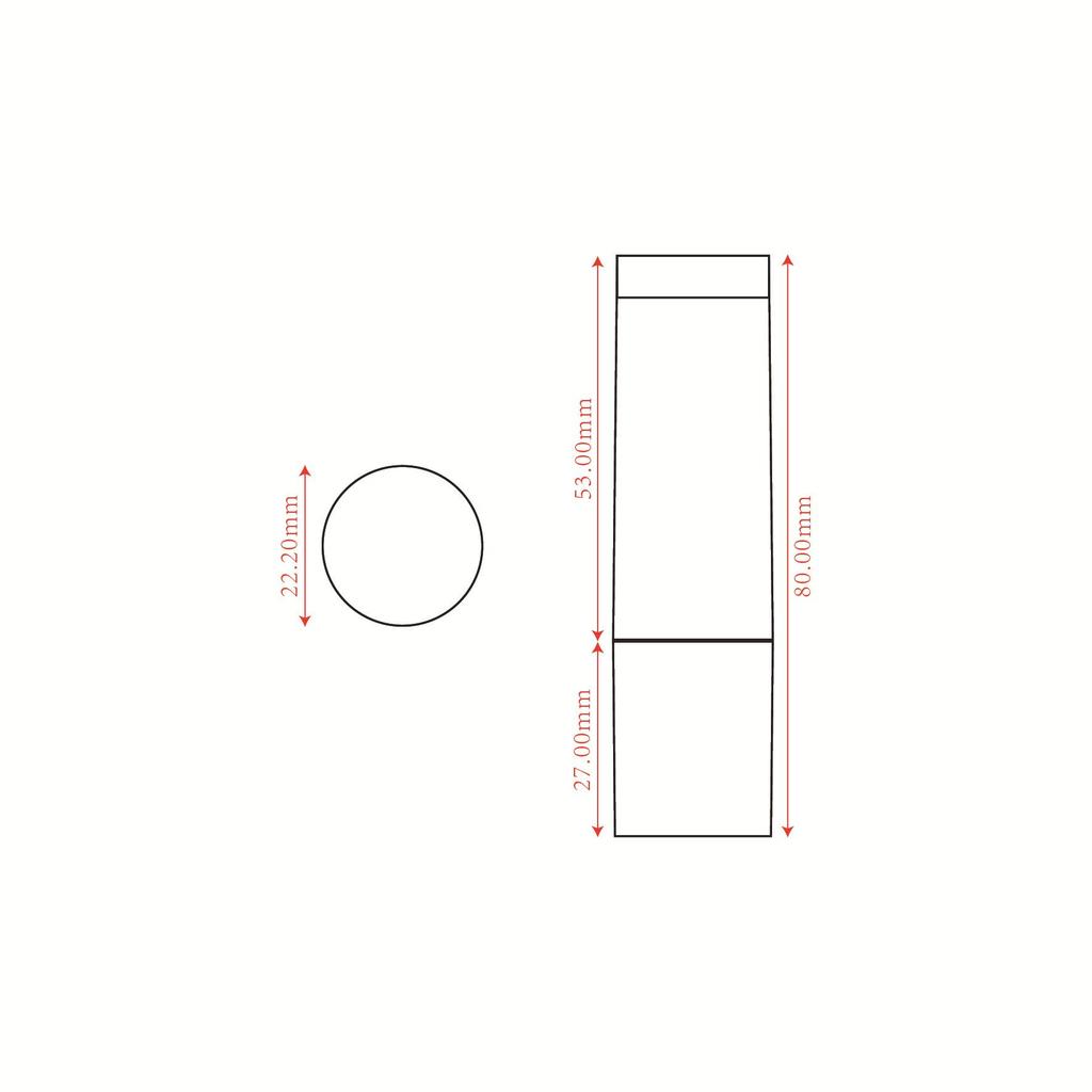 Cylindrical Flat Mouth 12.1mm Empty Lipstick Tube Packaging