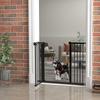 Adjustable Safety Gate W/ One Extensions, Four Adjustable Screws, Black
