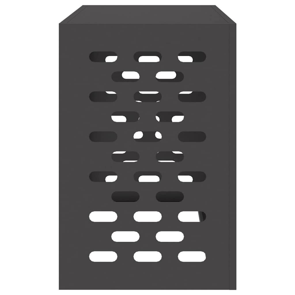 Air Conditioner Cover Black 90 x 40 x 60 cm Steel