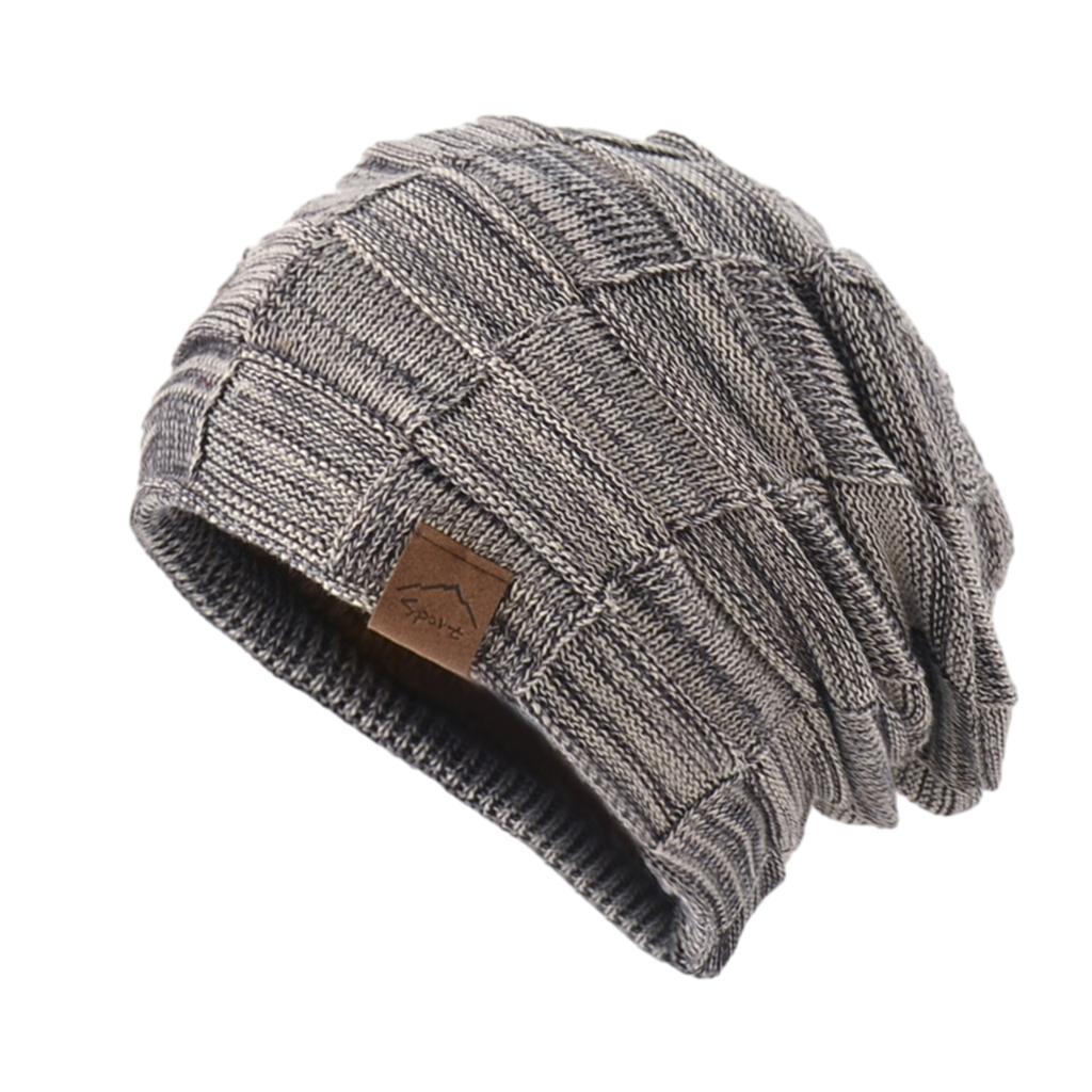 Winter Teenagers Beanie Hat Slouchy Plush Liner Hat Checkered Pattern Hat Adult Winter Shopping Taking Photo Supplies