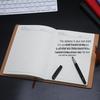 A5 Leather Hardcover Notebook: Simple Design for College Students, Customizable Logo